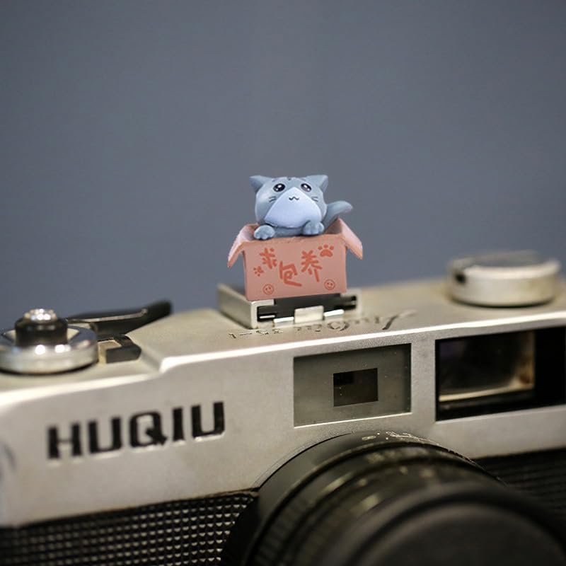 MENGSOOD Camera Hot Shoe Cover, Cartoon Hot Shoe Cap, Hot Shoe Protector Compatible with Sony Fujifilm Fuji Canon Nikon Pentax Leical Panasonic (2pcs Cat) - Image 2